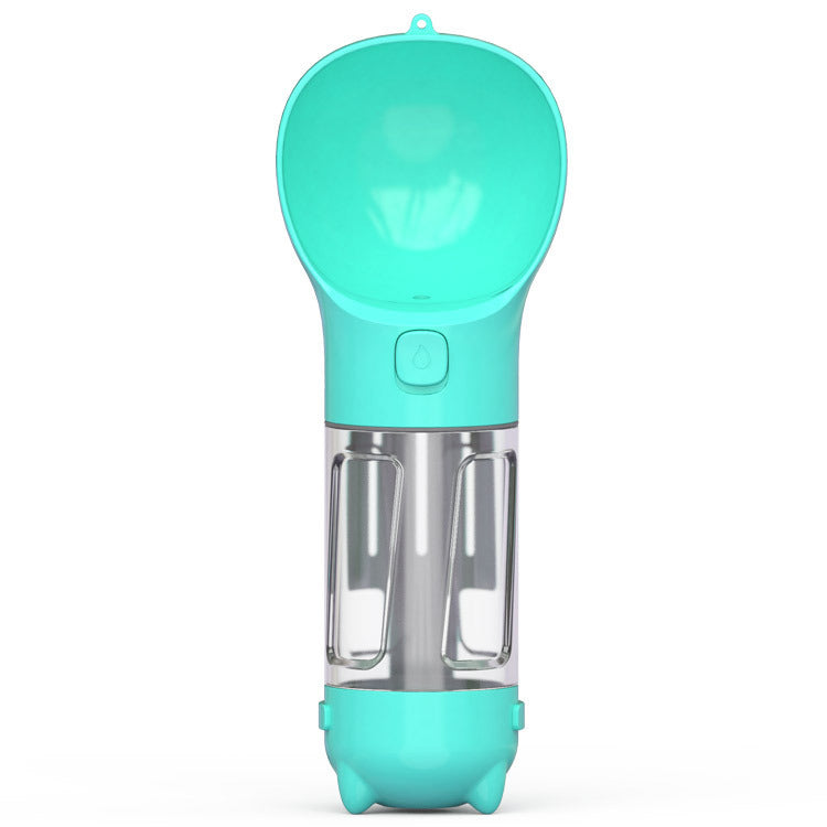 Pet Water Bottle, Feeder Bowl, Garbage Bag Storage, Portable Pet Outdoor Travel 3 In 1 Dog Water Bottle