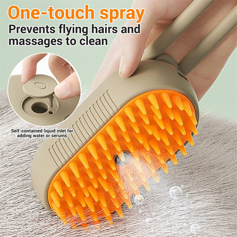 Easy Grooming with Cat Steam Brush and Steamy Dog Brush