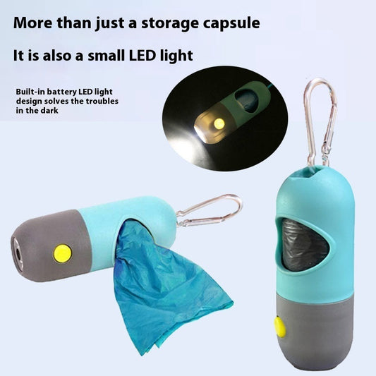 Led Light Pet Waste Bag Dispenser For Dogs and Cats Poop with Scooper Waste Bags
