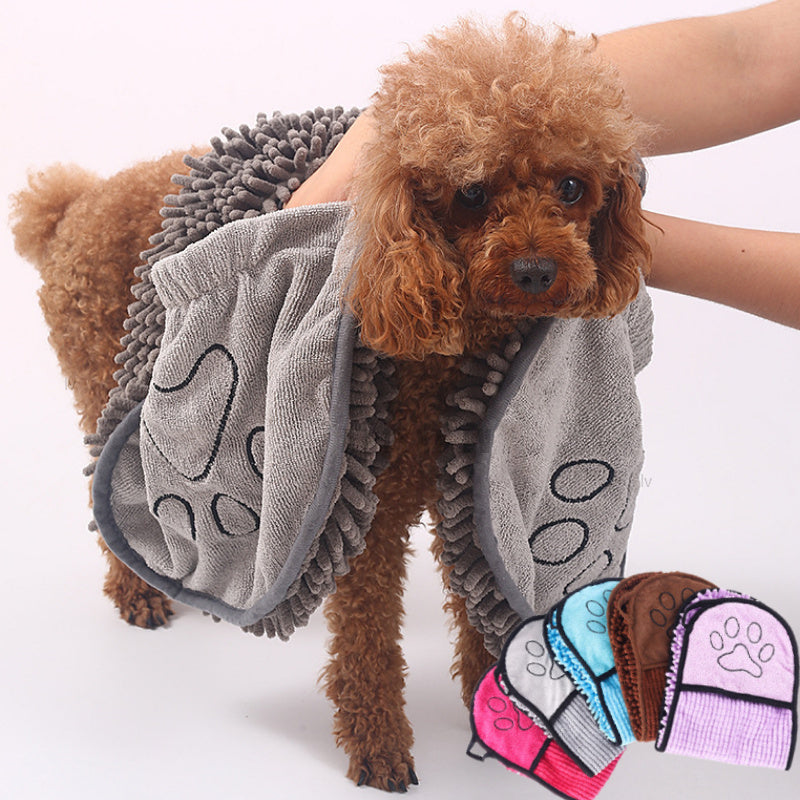 Dogs and Cat Towels - Super Absorbent Dog Bathrobe Microfiber Bath Towels, Quick-Drying Cat Bath Towel