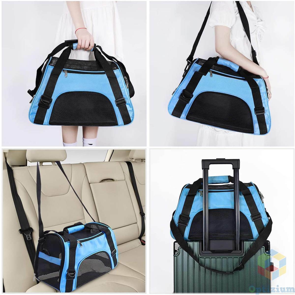 Amazing and Comfortable Pet Carrier Bag - Foldable by the Sides