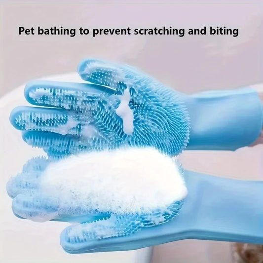 Pet Grooming Gloves For Dogs and Cats