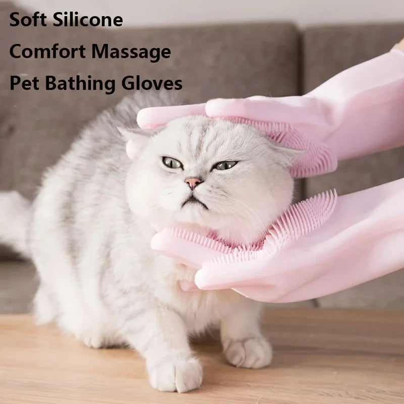 Pet Grooming Gloves For Dogs and Cats