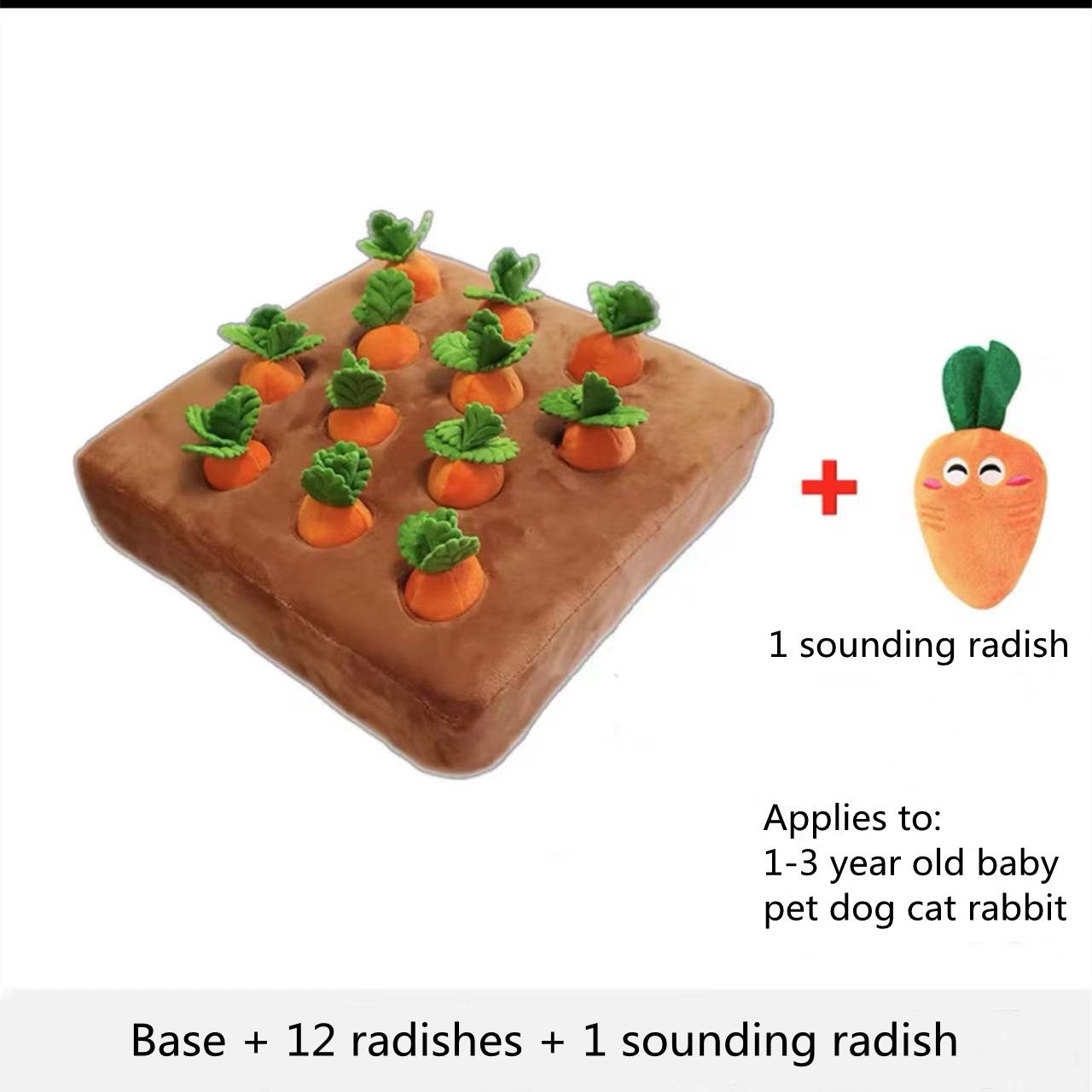 Dog Accessories - Carrot Plush Pet Toy