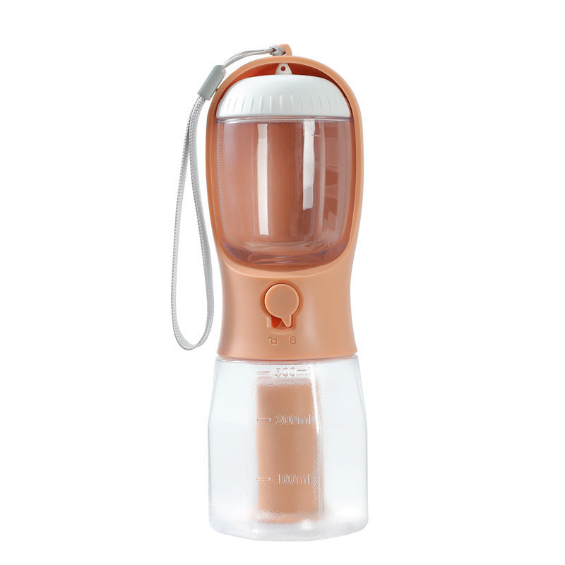 Dog Water Cup Drinking Food, Garbage Bag Three-in-one Portable Small Multi-functional Pet Cups
