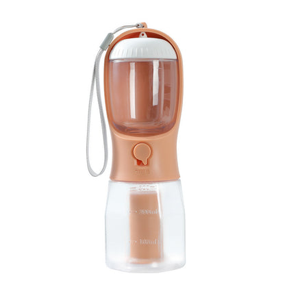 Dog Water Cup Drinking Food, Garbage Bag Three-in-one Portable Small Multi-functional Pet Cups