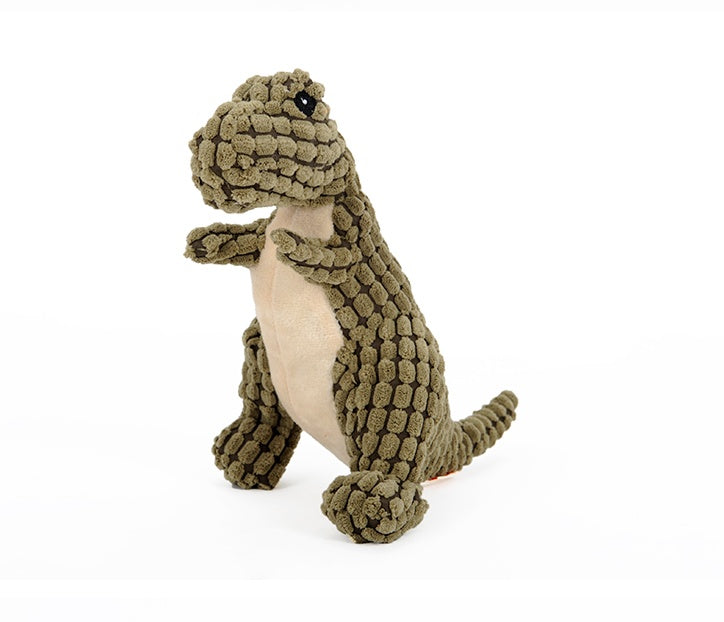 Dog and Cat Chewy Plush Toy - Dinosaur