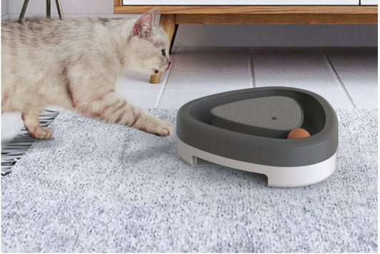 Funny Cat Triangle Turntable Electric Scratcher