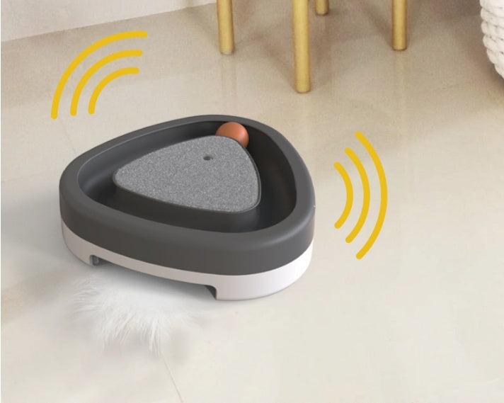 Funny Cat Triangle Turntable Electric Scratcher