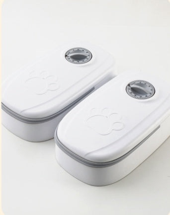 Smart Food Dispenser For Cats Dogs with a Stainless Steel Bowl