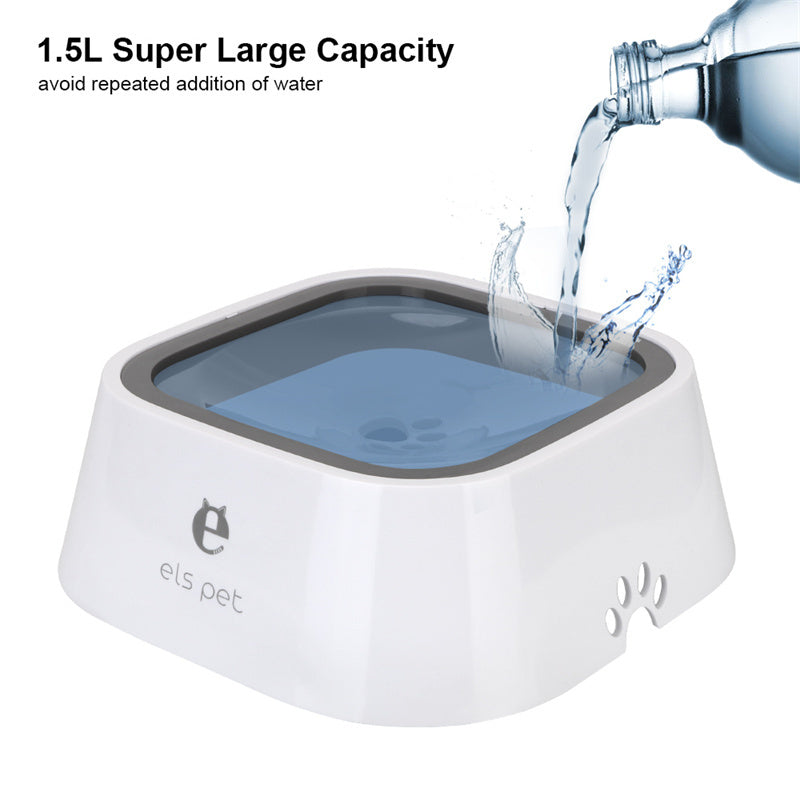 1.5L Cat and Dog Water Bowl, Anti-Overflow, and  Slow Water Pet Fountain