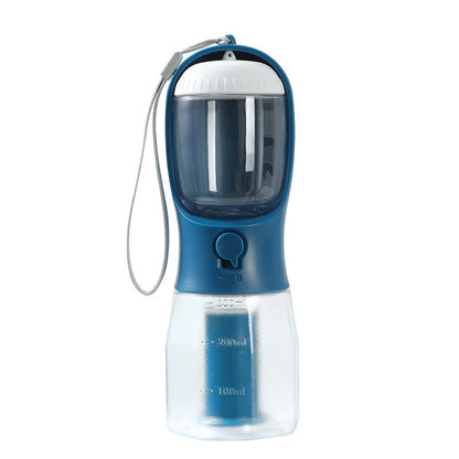 Dog Water Cup Drinking Food, Garbage Bag Three-in-one Portable Small Multi-functional Pet Cups