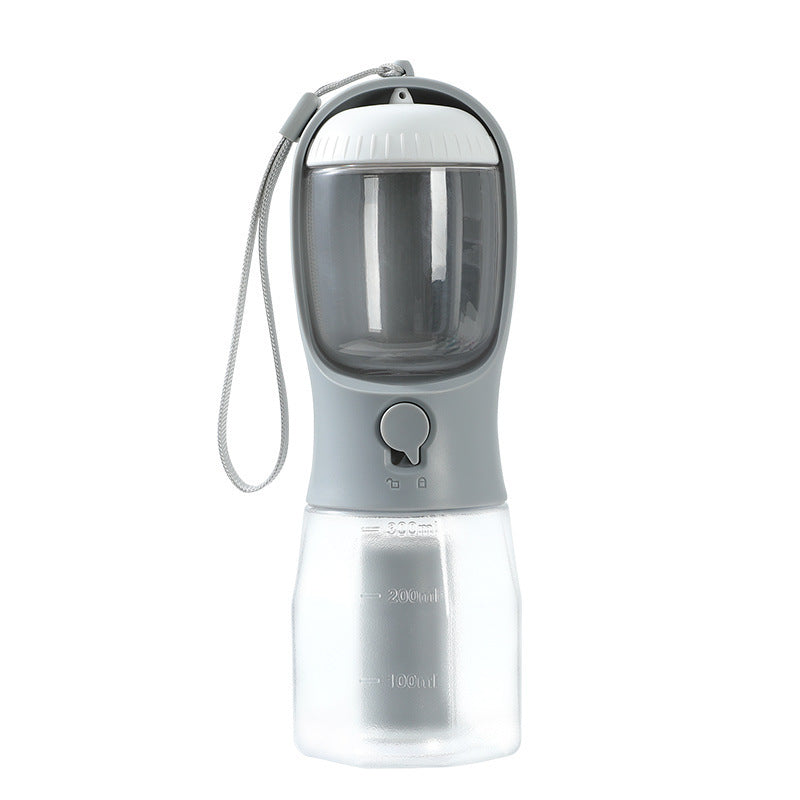 Dog Water Cup Drinking Food, Garbage Bag Three-in-one Portable Small Multi-functional Pet Cups