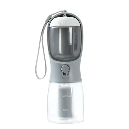 Dog Water Cup Drinking Food, Garbage Bag Three-in-one Portable Small Multi-functional Pet Cups