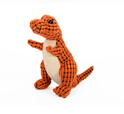 Dog and Cat Chewy Plush Toy - Dinosaur