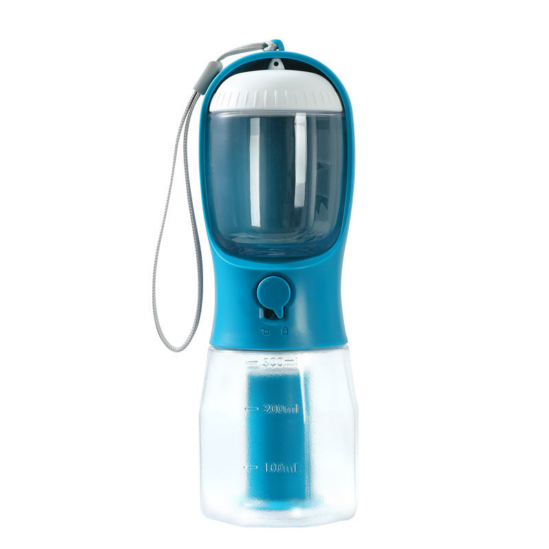 Dog Water Cup Drinking Food, Garbage Bag Three-in-one Portable Small Multi-functional Pet Cups