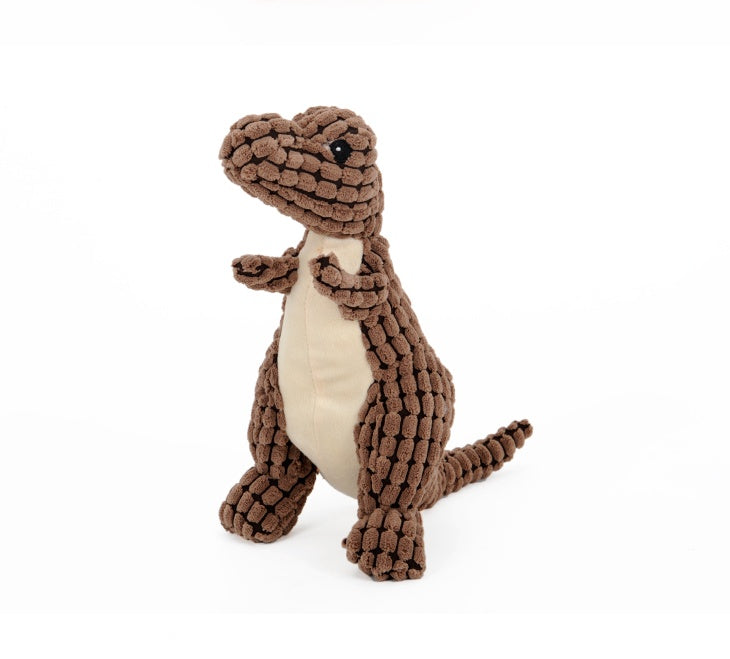 Dog and Cat Chewy Plush Toy - Dinosaur
