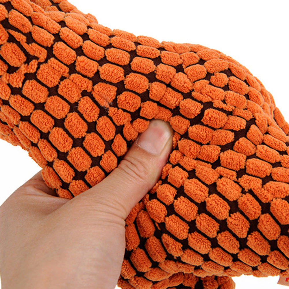 Dog and Cat Chewy Plush Toy - Dinosaur