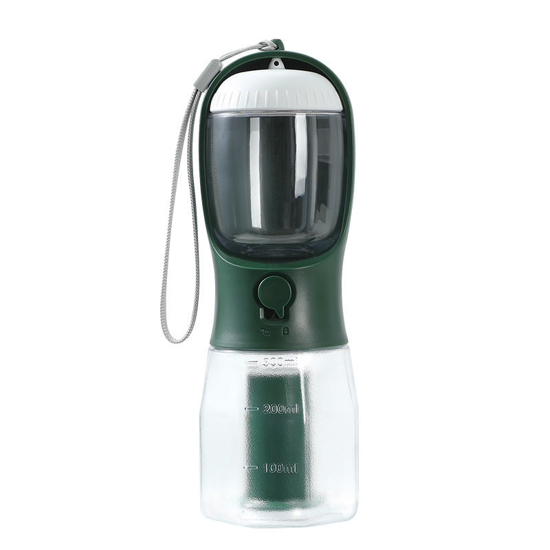 Dog Water Cup Drinking Food, Garbage Bag Three-in-one Portable Small Multi-functional Pet Cups