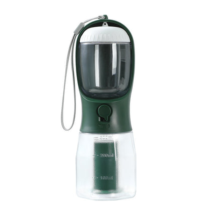 Dog Water Cup Drinking Food, Garbage Bag Three-in-one Portable Small Multi-functional Pet Cups