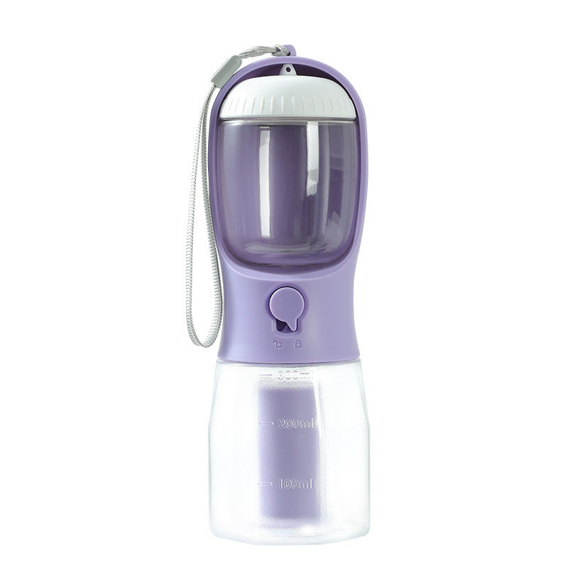 Dog Water Cup Drinking Food, Garbage Bag Three-in-one Portable Small Multi-functional Pet Cups