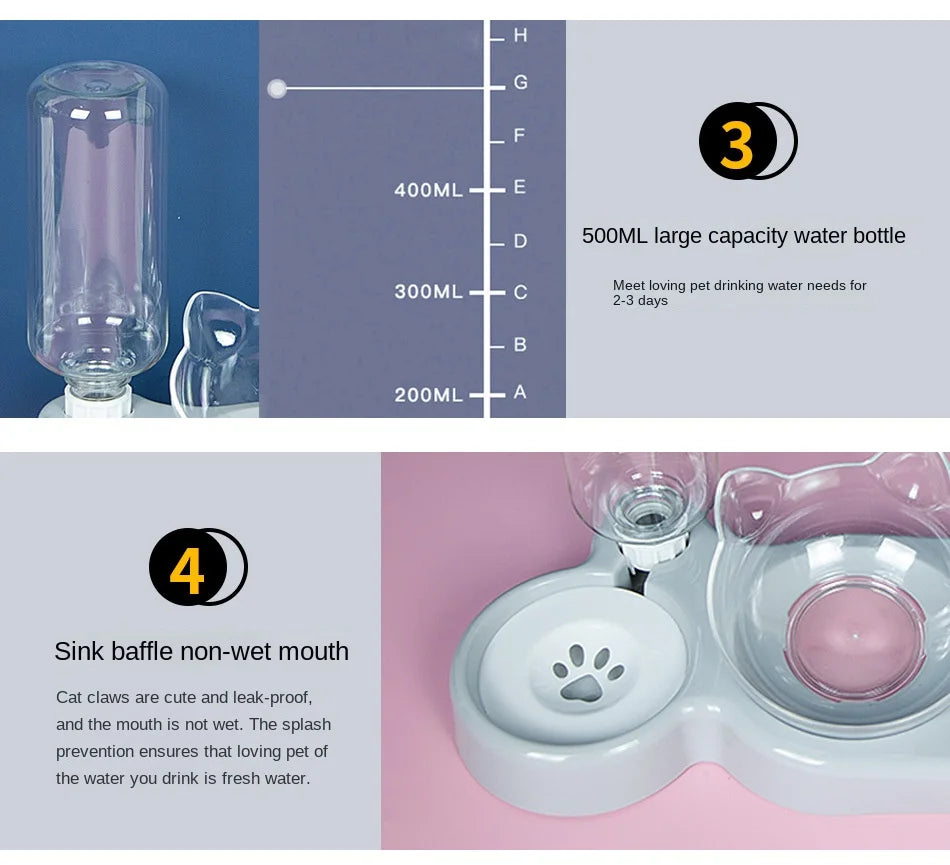 Pet Elevated Bowls for Cats and Dogs