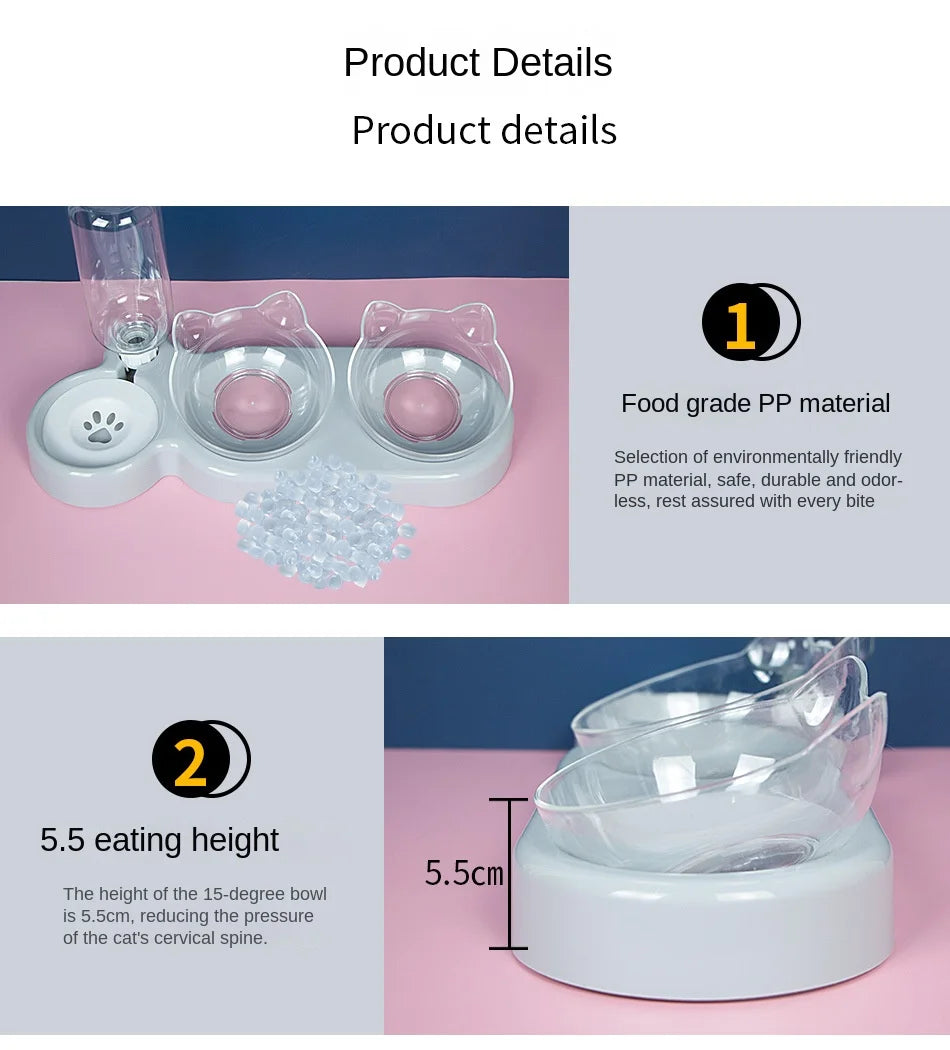 Pet Elevated Bowls for Cats and Dogs