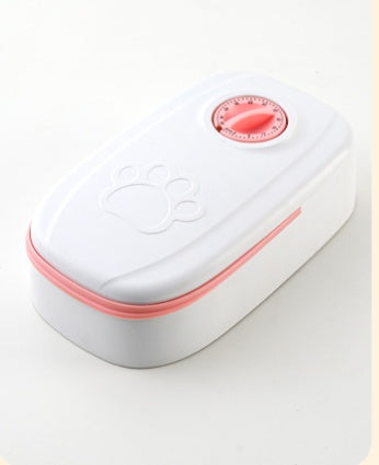 Smart Food Dispenser For Cats Dogs with a Stainless Steel Bowl