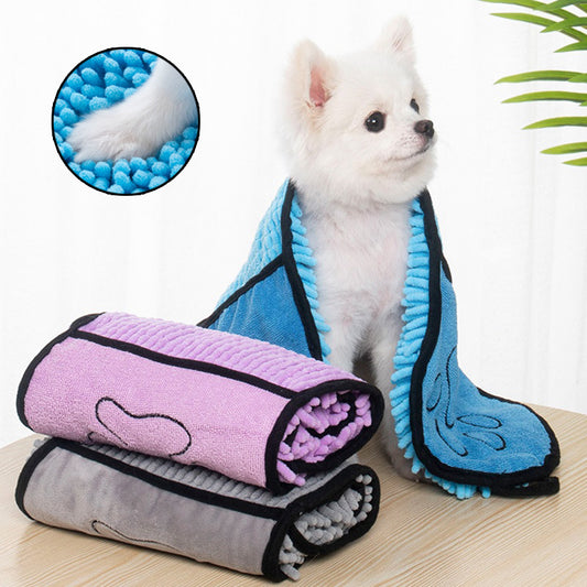 Dogs and Cat Towels - Super Absorbent Dog Bathrobe Microfiber Bath Towels, Quick-Drying Cat Bath Towel