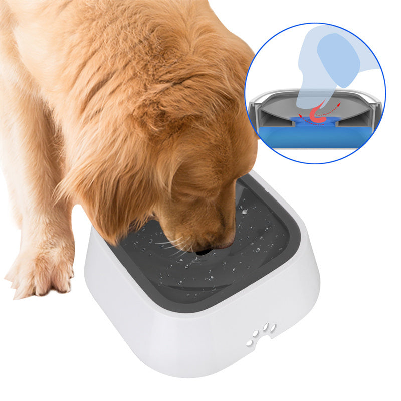 1.5L Cat and Dog Water Bowl, Anti-Overflow, and  Slow Water Pet Fountain