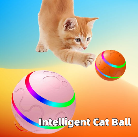 New Cat Toy - Intelligent Ball with USB and Automatic Rotation Ball