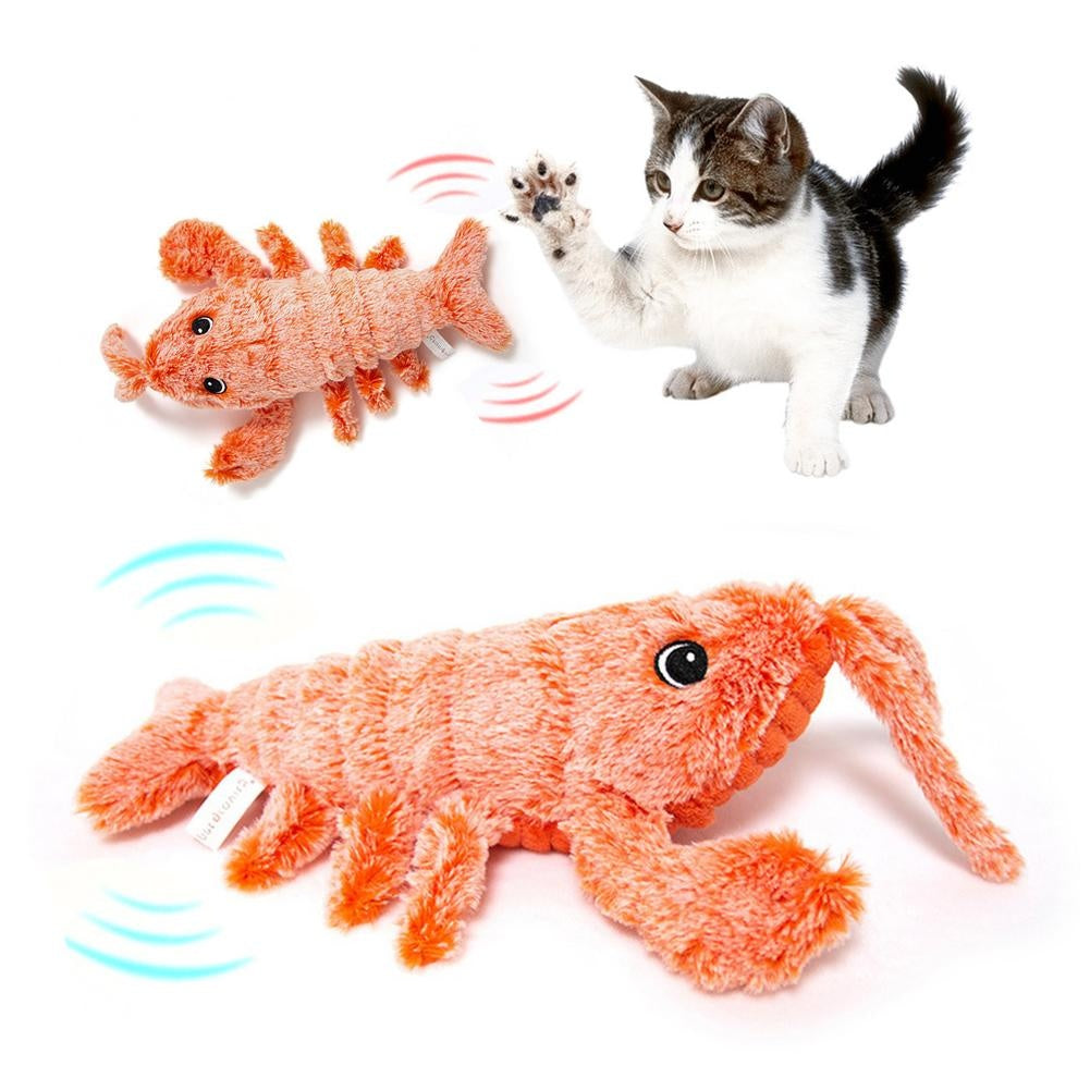 Cat and Dog Toy - Electric Jumping Shrimp with USB Charging Simulation