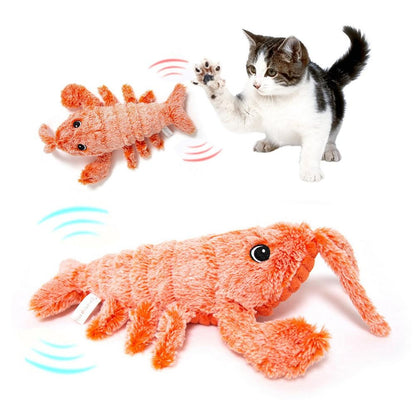 Cat and Dog Toy - Electric Jumping Shrimp with USB Charging Simulation
