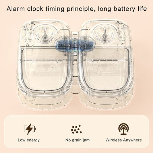 Smart Food Dispenser For Cats Dogs with a Stainless Steel Bowl